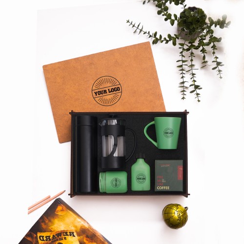 Ahşap Kutulu Hediye Seti 3626-3